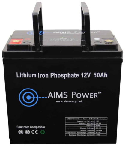 Lithium Battery 12V 50Ah LiFePO4 Lithium Iron Phosphate with Bluetooth Monitoring