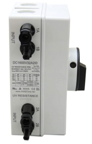 PV DC Quick Disconnect Switch | 1000V 64 Amps | DC1600V32A2IO