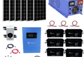 Complete Off-Grid Solar Kit – 6,000W 120/240V Output 24VDC / [7.2Kwh-15.8Kwh Battery Bank] + 6 x 200 Watt Solar Panels | [OGK-10]