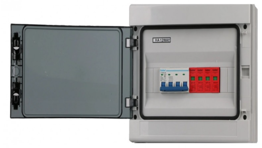 Caja de Protecciones Solar DC 500V 10A 2P String Box PV