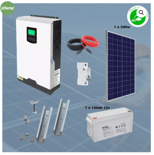 kit solar 1-1000w hibrido