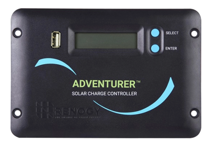 Adventurer Li- 30A PWM Flush Mount Charge Controller w/ LCD Display